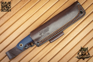 Нож Южный Крест Шершень, D2, Kонвекс, Микарта Navy Blue, Насечка Нож Южный Крест Шершень, D2, Kонвекс, Микарта Navy Blue, Насечка - купить в интернет-магазине Blademan