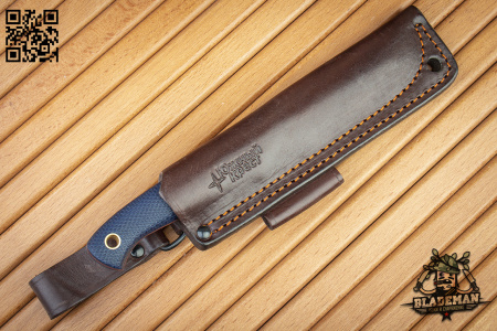 Нож Южный Крест Шершень, D2, Kонвекс, Микарта Navy Blue, Насечка - купить в интернет-магазине Blademan