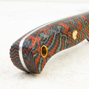 Нож Южный Крест Шершень L, N690, Конвекс, Микарта Кастом, Насечка Нож Южный Крест Шершень L, N690, Конвекс, Микарта Кастом, Насечка - купить в интернет-магазине Blademan