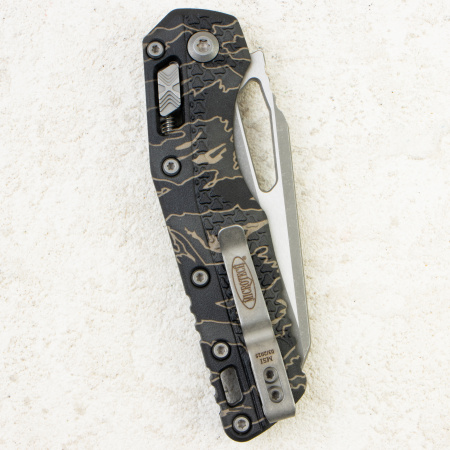 Нож Microtech MSI, Apocalyptic, M390, Polymer Tiger Stripe Camo, 210T-10 Нож Microtech MSI, Apocalyptic, M390, Polymer Tiger Stripe Camo, 210T-10