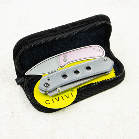 Нож CIVIVI Vision FG with Thumb Stud, Satin Nitro-V, Polished Clear Lexan Handle, C22036-7 Нож CIVIVI Vision FG with Thumb Stud, Satin Nitro-V, Polished Clear Lexan Handle, C22036-7