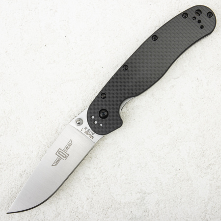 Нож Ontario Rat 1, AUS-8 Satin, Carbon Fiber