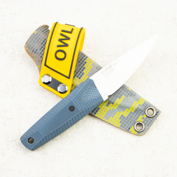 Нож OWL Tyto XS F, Elmax Cryo, G10 Navy Blue, Kydex