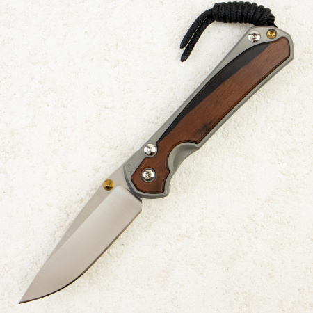 Нож Chris Reeve Small Sebenza 31 Inlay, Polished CPM MagnaCut, Titanium/Macassar Ebony Handle, S31-1140