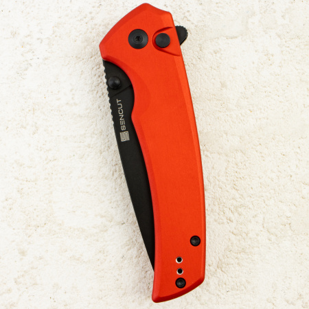 Нож SENCUT Serene, Black Stonewashed, D2, Red Aluminum Handle, S21022B-2 Нож SENCUT Serene, Black Stonewashed, D2, Red Aluminum Handle, S21022B-2