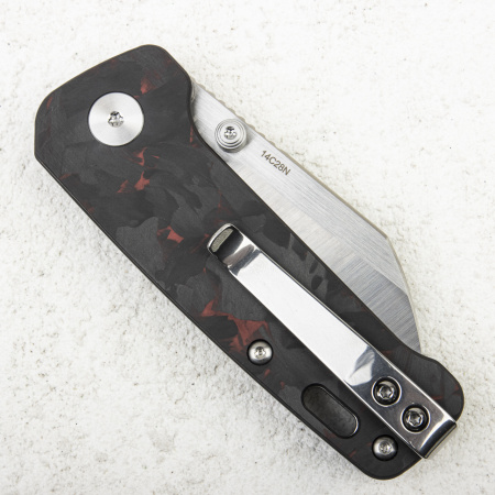 Нож QSP Penguin MINI, 14C28N, Shredded Carbon Fiber Red Нож QSP Penguin MINI, 14C28N, Shredded Carbon Fiber Red - купить в интернет-магазине Blademan