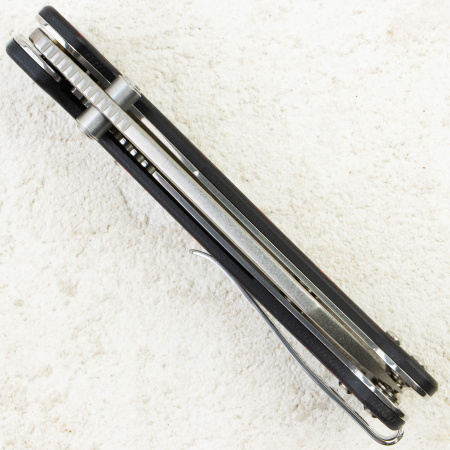 Нож QSP Penguin V2, D2, G10 Black/Red, QS130-F1