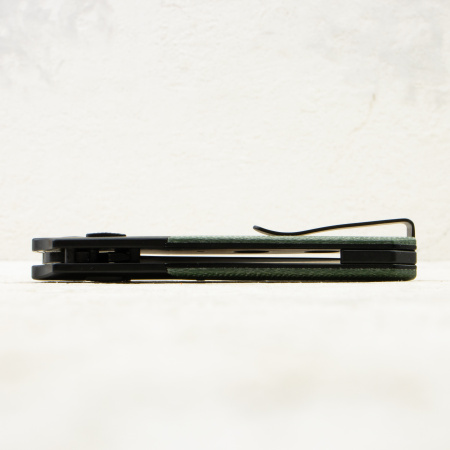 Нож QSP Vault, Black Stonewashed 14C28N, Aluminium Bolster/Micarta Green, QS157-B2 Нож QSP Vault, Black Stonewashed 14C28N, Aluminium Bolster/Micarta Green, QS157-B2