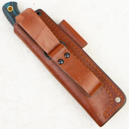 Нож Южный Крест Шершень, VG10, Конвекс, Микарта Черно-Синяя, Насечка