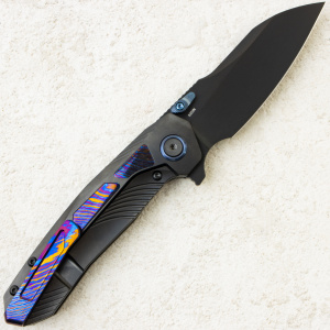 Нож Remette Kestrel, DLC, S35VN, Titanium Black/Timascus Handle, RTPO-E Нож Remette Kestrel, DLC, S35VN, Titanium Black/Timascus Handle, RTPO-E
