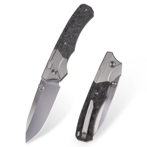Нож Remette WD107, M390, Titanium/Carbon Black Handle