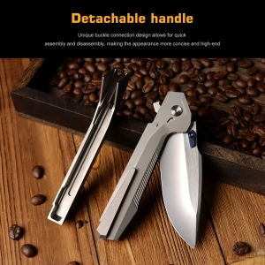 Нож Remette WK1, M390, Titanium Gray Handle, WK1-D - складной туристические ножи из стали Нож Remette WK1, M390, Titanium Gray Handle, WK1-D - складной туристические ножи из стали