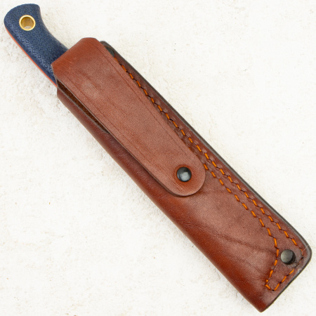 Нож Южный Крест Small, Elmax, Конвекс, Микарта Синяя, Насечка