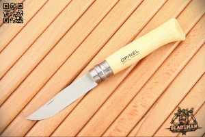 Нож Opinel №8, Нержавеющая сталь, Бук - складной туристические ножи из стали