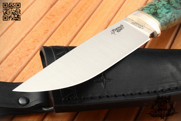 Южный Крест - Гризли, Карельская береза Малахит, M390 - купить в интернет-магазине Blademan