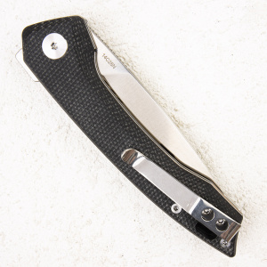 Нож QSP Leopard, 14C28N, Linen Micarta Black/Grey - складной туристические ножи из стали Нож QSP Leopard, 14C28N, Linen Micarta Black/Grey - складной туристические ножи из стали