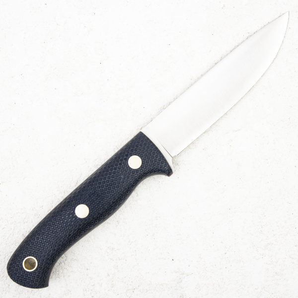 Нож Южный Крест Шершень L, N690, Конвекс, Микарта Синяя, Насечка - купить в интернет-магазине Blademan