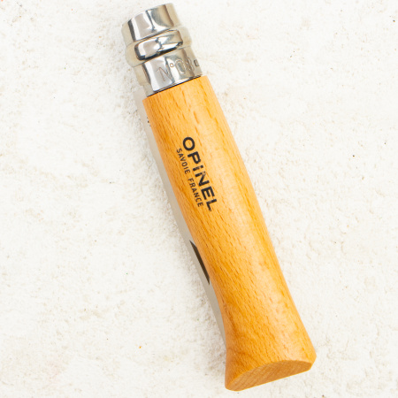 Нож Opinel №8 Trekking, XC90, Beech Wood, Кожаный чехол, 1089