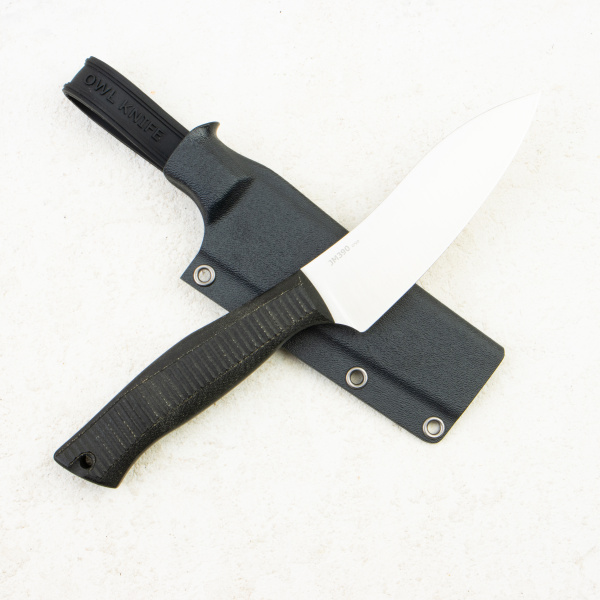 Нож OWL Canadian F, JM390 Cryo, Micarta Black, Kydex
