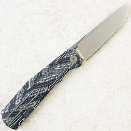 Нож Petrified Fish Lis, Black Stonewash, 10Cr15CoMov, G-Mascus White Handle, PFP14WDMW Нож Petrified Fish Lis, Black Stonewash, 10Cr15CoMov, G-Mascus White Handle, PFP14WDMW