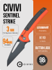 Нож CIVIVI Sentinel Strike, K110, Aluminum/FRN Red/Black, C22025B-1 Нож CIVIVI Sentinel Strike, K110, Aluminum/FRN Red/Black, C22025B-1