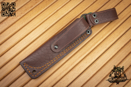 Нож Южный Крест Термит, D2, Конвекс, Микарта Желто-зеленая, Насечка - купить в интернет-магазине Blademan