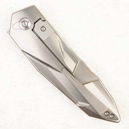 Нож WE Knife Solid, CPM 20CV, Bead Blasted Titanium - купить в интернет-магазине Blademan