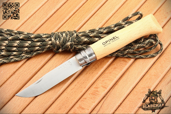Нож Opinel №8, Нержавеющая сталь, Бук - складной туристические ножи из стали