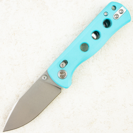 Нож QSP Canary Glyde, Stonewashed 14C28N, G10 Blue, QS150GL-C1