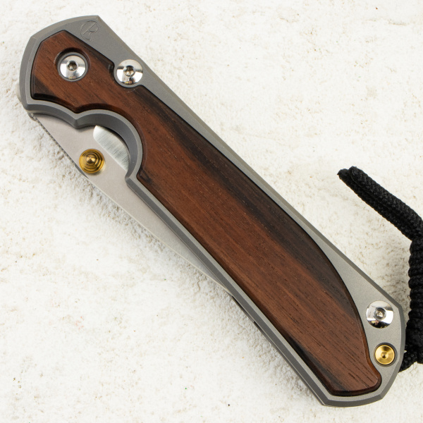 Нож Chris Reeve Large Sebenza 31 Macassar Ebony Inlay, CPM MagnaCut, Titanium/ Macassar Ebony, L31-1140