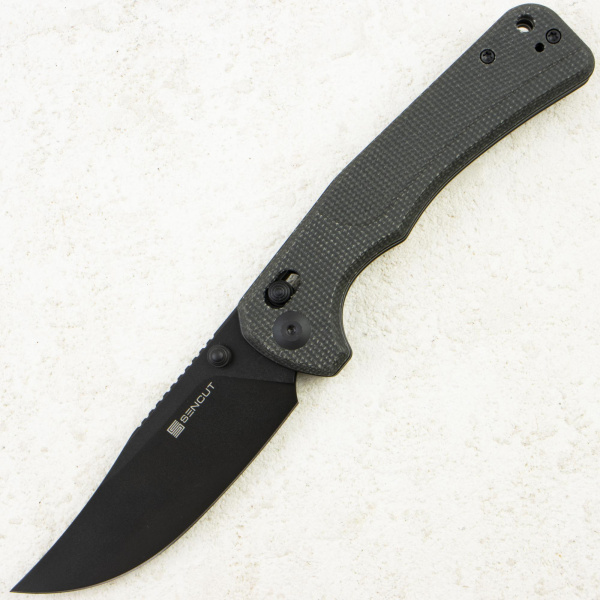 Нож Sencut Slybolt, Black, 9Cr18MoV, Micarta Dark Green Handle, S25001A-1