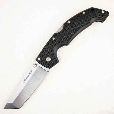 Нож Cold Steel Voyager Large Tanto, AUS-10A, Griv-Ex Black, CS29AT