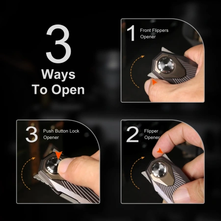 Нож Remette Infinite Power, M390, Titanium Purple Handle, RTIP-G