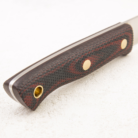 Нож Южный Крест Бушкрафт L, N690, Конвекс, Микарта Красно-Черная, Насечка - купить в интернет-магазине Blademan