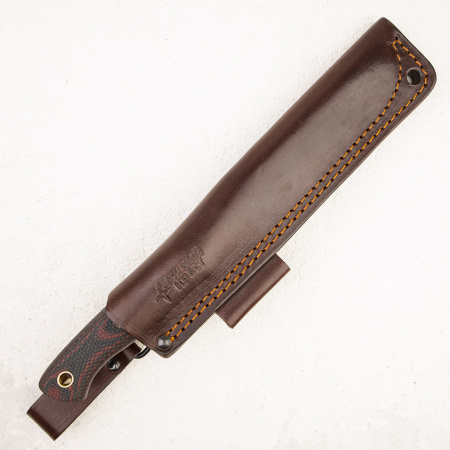 Нож Южный Крест Бушкрафт L, N690, Конвекс, Микарта Красно-Черная, Насечка - купить в интернет-магазине Blademan