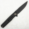 Нож WE Knife Navo, CPM 20CV, Micarta Black Canvas/Titanium - купить в интернет-магазине Blademan