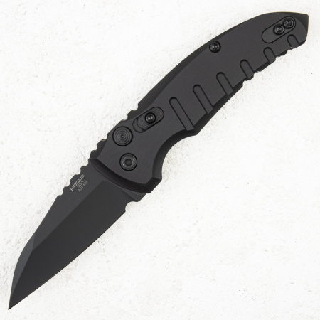 Нож Hogue A01 MicroSwitch Auto, CPM-154 Black, Aluminum Black
