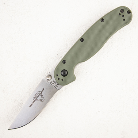 Нож Ontario Rat 2, AUS-8, Satin, Olive Handle, 8860OD