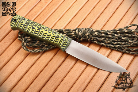 OWL Otus F, Sleipner, Микарта бамбук, Черно-желтый - купить в интернет-магазине Blademan