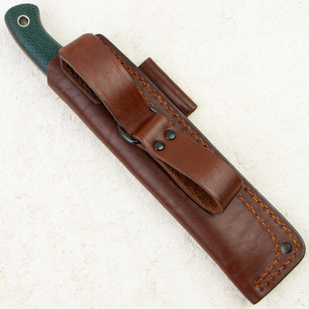 Нож Южный Крест Шершень L, VG-10, Convex, Micarta Emerald, Насечка