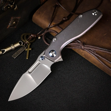 Нож Remette TwoFace, M390, Titanium Purple Handle, DSTF-B