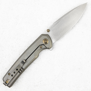Нож WE Knife Subjugator, 20CV, Titanium Gray/Marble Carbon Fiber - складной туристические ножи из стали Нож WE Knife Subjugator, 20CV, Titanium Gray/Marble Carbon Fiber - складной туристические ножи из стали