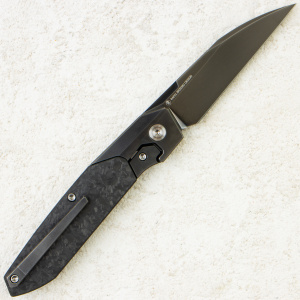 Нож WE Knife Brr15, Polished Gray, M390, Gray Titanium/ Shredded Carbon Fiber Handle, WE24007-3 Нож WE Knife Brr15, Polished Gray, M390, Gray Titanium/ Shredded Carbon Fiber Handle, WE24007-3