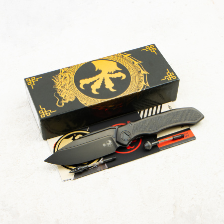 Нож Microtech Anax, M390, Titanium/Carbon Fiber Black, 190C-1 Нож Microtech Anax, M390, Titanium/Carbon Fiber Black, 190C-1