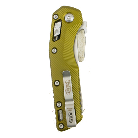 Нож Microtech MSI, Stonewash, M390, Aluminum Fluted OD Green, 210-10 — фото 4