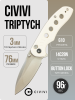 Нож CIVIVI Triptych, Satin, 14C28N, G10 Ivory Handle, C23085B-2 Нож CIVIVI Triptych, Satin, 14C28N, G10 Ivory Handle, C23085B-2