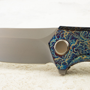 Нож WE Knife Acuminal, Bead Blasted Vanax, Titanium Flamed Handle, WE23070-4 Нож WE Knife Acuminal, Bead Blasted Vanax, Titanium Flamed Handle, WE23070-4