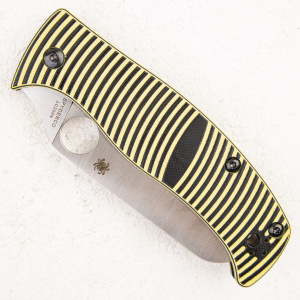 Нож Spyderco Caribbean, LC200N, G10 Black/Yellow - складной туристические ножи из стали Нож Spyderco Caribbean, LC200N, G10 Black/Yellow - складной туристические ножи из стали