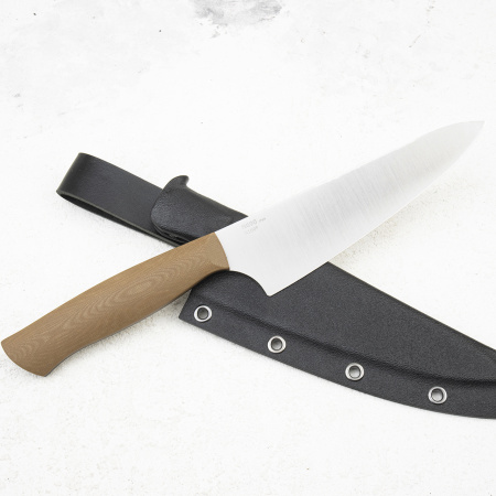 Нож минишеф OWL S160 F, N690 Cryo, G10 Sand + Ножны Kydex - купить в интернет-магазине Blademan