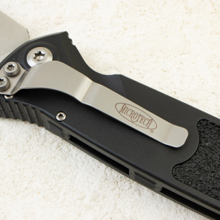 Нож Microtech Socom Elite Auto, Stonewash, M390, Aluminum Black, 160A-10